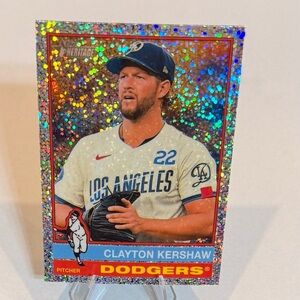 2025 Topps Heritage Chrome Clayton Kershaw Dodgers Baseball Card # 64
